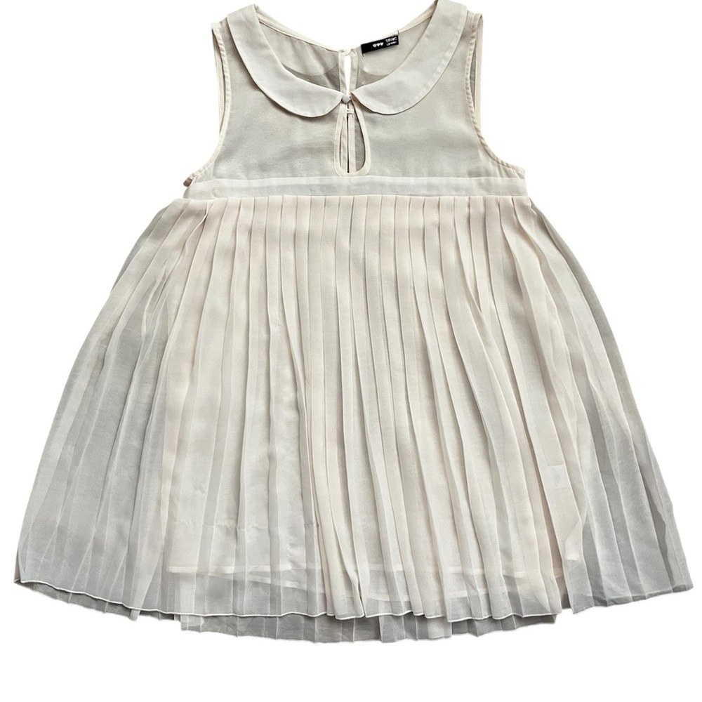TFNC Cream Collared Dress